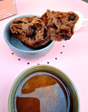 Brioche cioccolatosa Black Panther. at Nowhere in Milan