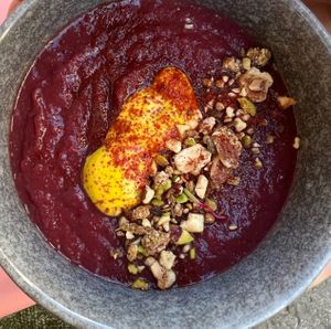 Purple carrots cream  at Nowhere in Milan