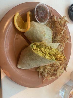 Vegan Soyrizo Burritoos  at Scramble in Phoenix