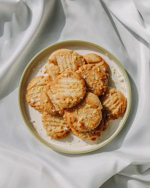 "LinenLai" Lemon Cookies - Zesty, tangy mouthfuls of sweet, sour, salty cookies - not to be missed! at Kappra Cafe in Bangkok