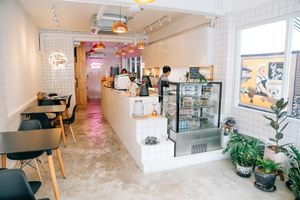 Cafe's first floor! at Kappra Cafe in Bangkok