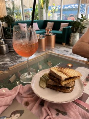 Mushroom/vegan cheese tosti’s   at Kappra Cafe in Bangkok