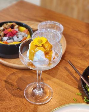 Our homemade salted caramel ice cream at Kappra Cafe in Bangkok