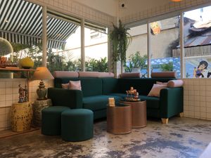 Like a fancy living room💕  at Kappra Cafe in Bangkok