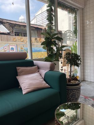 Nice sofa  #Veganuary at Kappra Cafe in Bangkok