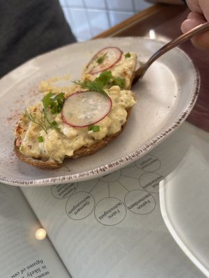 “Tuna” like toast   at Kappra Cafe in Bangkok