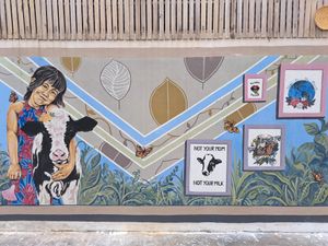 Outdoor deco :) at Kappra Cafe in Bangkok