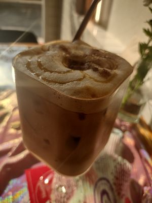 Carmel capachino at Kappra Cafe in Bangkok