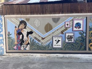 Mural   at Kappra Cafe in Bangkok