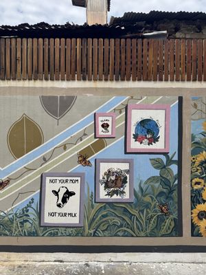 Vegan murals  #Veganuary at Kappra Cafe in Bangkok