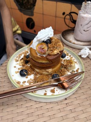Banana Pancake #Veganuary at Kappra Cafe in Bangkok