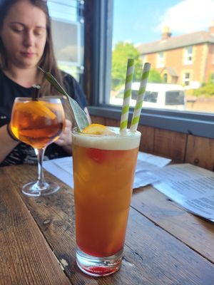 Lovely cocktails, after a vegan yummy brunch at Cibo in Wooton