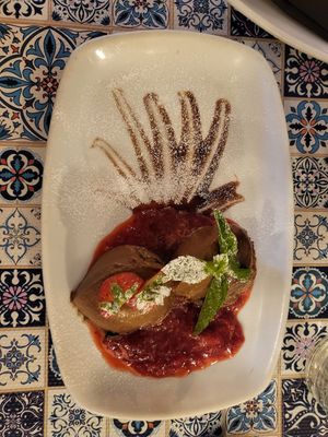 Chocolate and avocado moose at Cibo in Wooton