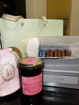   at Ladurée in Paris