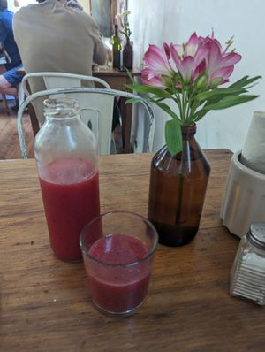 Limonada con frutos rojos at Artemisia - Costa Rica in Buenos Aires