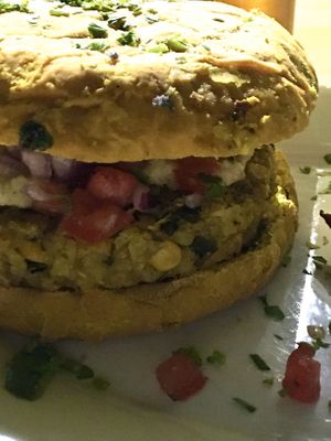 Vegan burger  at Artemisia - Costa Rica in Buenos Aires