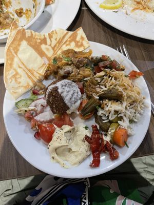 Meze spread  at Lebaneat in Durham