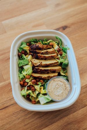 Chiken Cesar Salad at Green Spoon Co in St Petersburg