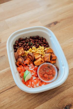 Black Bean Bowl at Green Spoon Co in St Petersburg
