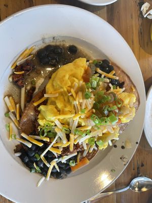 Vegan huevos   at Seven Mile Cafe in Lewisville