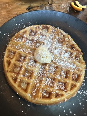 Vegan waffles  at Seven Mile Cafe in Lewisville