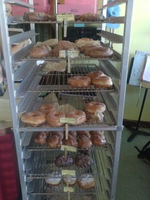 raised yeast donuts at Pepples Donut Farm in Berkeley