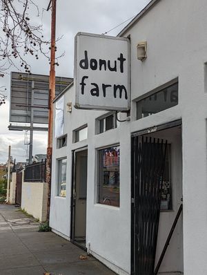 Front #Veganuary at Pepples Donut Farm in Berkeley