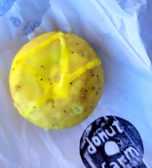 Lemon poppyseed donut at Pepples Donut Farm in Berkeley
