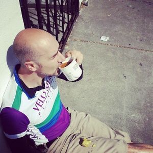 After brunch, nice to finish your coffee and enjoy your donut in the outdoor sun at Pepples Donut Farm in Berkeley