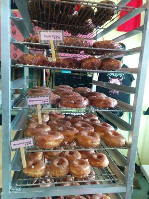 Glazed donuts, twists, fritters at Pepples Donut Farm in Berkeley