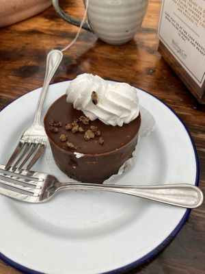Vegan mocha cheesecake   at The Watering Can Flower Market in Lincoln