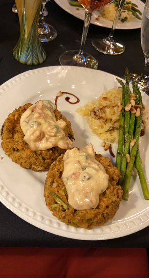 Vegan crab cakes - must try !!!   at Shanty Secrets in Danville