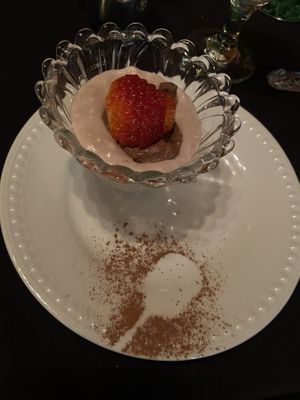 Strawberry chocolate mousse   at Shanty Secrets in Danville