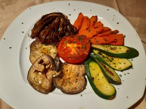 grilled mixed vegetables at Ristorante Pizzeria Al Porto in Nago-torbole