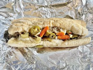 Vegan Italian Beefless Sandwich  at Buona in Chicago