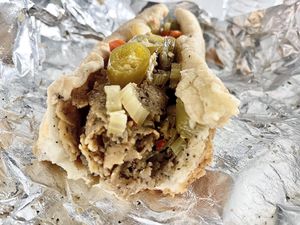 Vegan Italian Beefless Sandwich  at Buona in Chicago