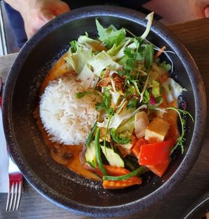 Curry mit Tofu at Vegang in Berlin