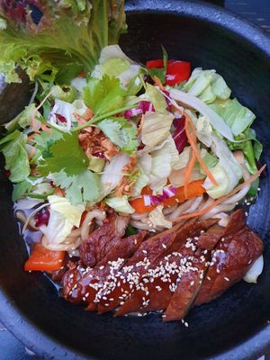 Udon know me mit veganer Ente at Vegang in Berlin