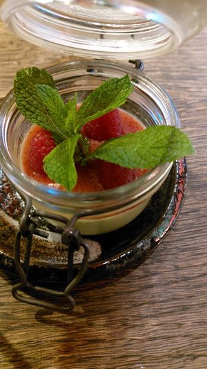 Matcha Panacotta at Vegang in Berlin