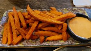 Sweet potato chips at Vegang in Berlin