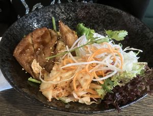 Vegan kimchi and rice bowl  at Vegang in Berlin