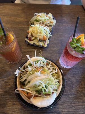 Bao buns & shrimp tacos   at Vegang in Berlin