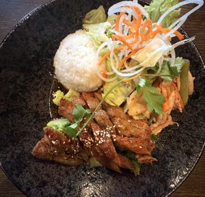 Eines der Tagesmenüs 😋  at Vegang in Berlin