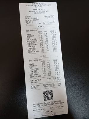 Not a bad price for what we got and compared to others in the area at Oakberry in Split