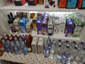 Plant based milks at Food for Life in Kilkenny