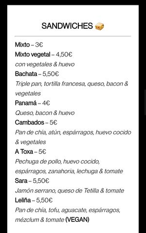 Sandwiches at Thelma in Pontevedra