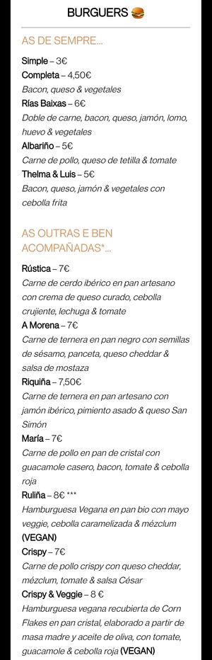 Buegers at Thelma in Pontevedra