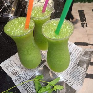 Homemade Lemonana’s to quench your thirst during the hot summer months    at Taste of Tel Aviv in Houston