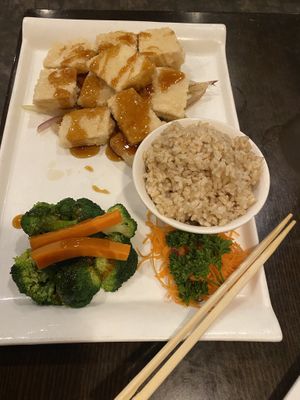 Tofu teriyaki   at Sapporo Japanese Steakhouse in Gillette