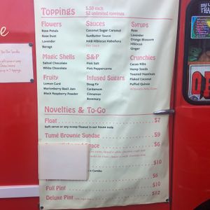 Menu Board at Ramblin' Rose  in Portland